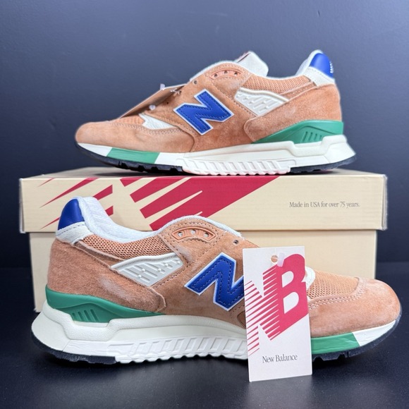 New Balance 998 Men\'s Size 7.5 Teddy Santis Made in USA Orange Royal‎ Blue main image 13